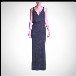 Vince Camino V-Neck Knit Gown, Size 4, Black